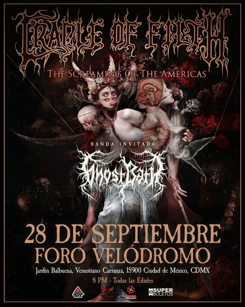 Cradle of Filth en México Cradle of Filth en México: Un ritual oscuro