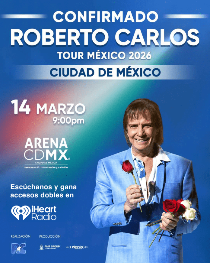 iHeart te invita a Roberto Carlos Tour México 2026